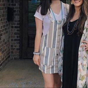 VERY CUTE OVERALL DRESS (LEFT) WORN ONCE